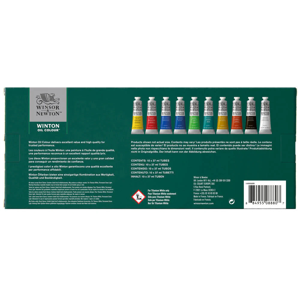 WINSOR & NEWTON, Oil Colour - WINTON | Set of 10 | 37 ml.