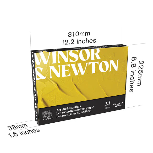 WINSOR & NEWTON, Acrylic Essentials - GALERIA | 14pc set.