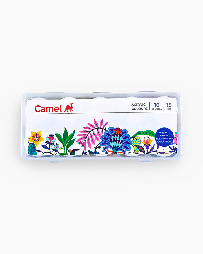 CAMEL, Acrylic Colours - FABRICA | Set of 10 | 15 ml.