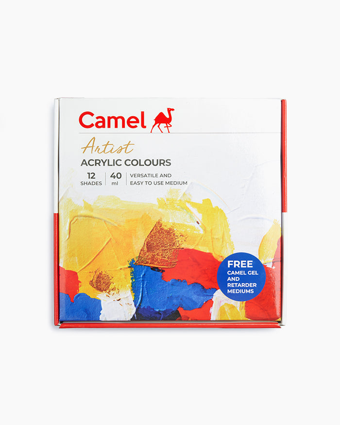 CAMEL, Acrylic Colours - ARTIST | Set of 12 | 40 ml.