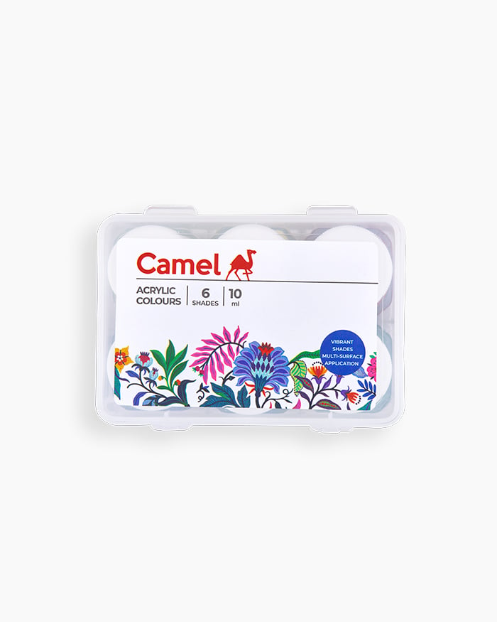 CAMEL, Acrylic Colours - FABRICA | Set of 6 | 10 ml.