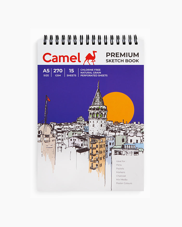 CAMEL,  Sketch Book - PREMIUM | 15 Sheets | 270 gsm.