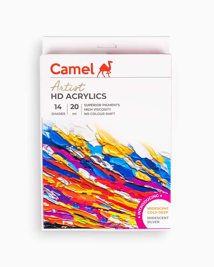 CAMEL, HD Acrylics Color - ARTIST | Set of 14 | 20 ml.