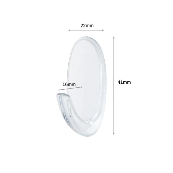 3M, Clear Hook - COMMAND | SMALL | Set of 2.