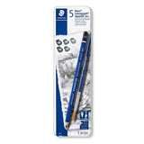 STAEDTLER, Drawing Pencils - MARS LUMOGRAPH | Water Soluble | Set of 6.