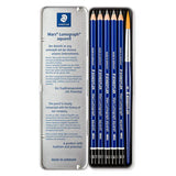 STAEDTLER, Drawing Pencils - MARS LUMOGRAPH | Water Soluble | Set of 6.