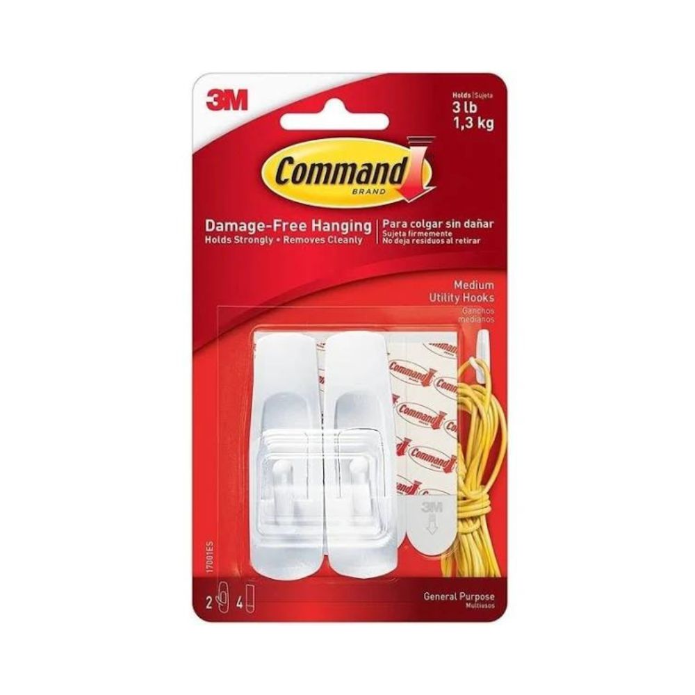 3M, Medium Hook - COMMAND | Set of 2.