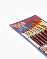 CAMEL, Paint Brushes -  SYNTHETIC GOLD | Series 67 | FLAT | Set of 7.