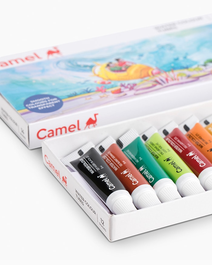 CAMEL, Watercolour Tubes | Set of 12 | 5 ml.