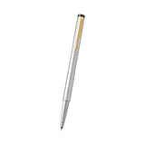 PARKER, Rollerball Pen - VECTOR | Stainless Steel | Gold Trim.