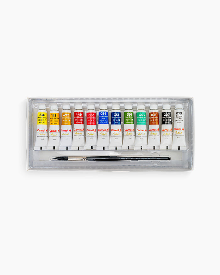 CAMEL, Water Color Tubes | Set of 12 | 9 ml.