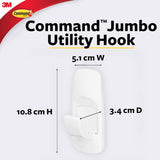 3M, Jumbo Hook - COMMAND | Set of 1.