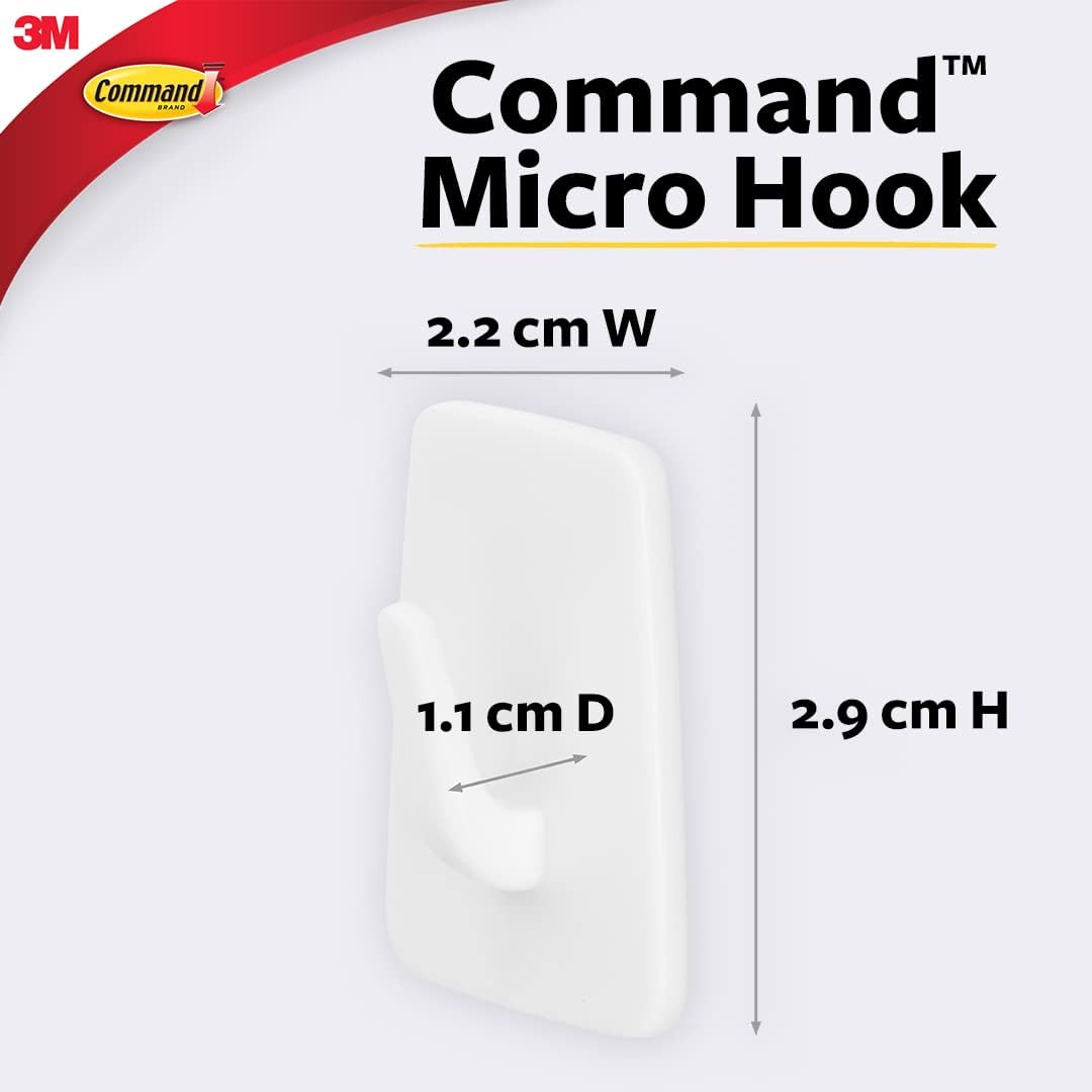 3M, Micro Hook - COMMAND | Set of 3.