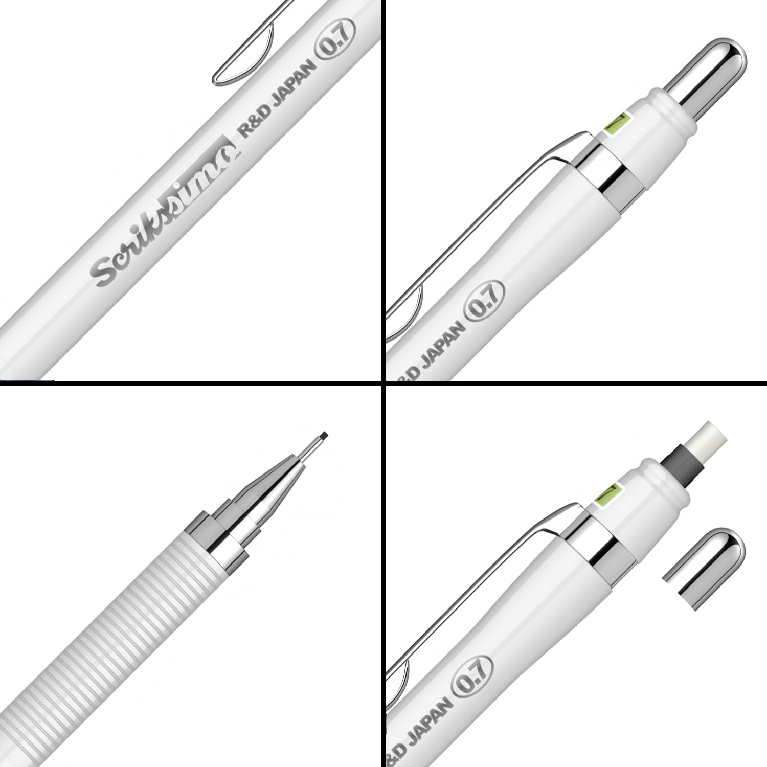 SCRIKSS, Mechanical Pencil - SIMO | WHITE.