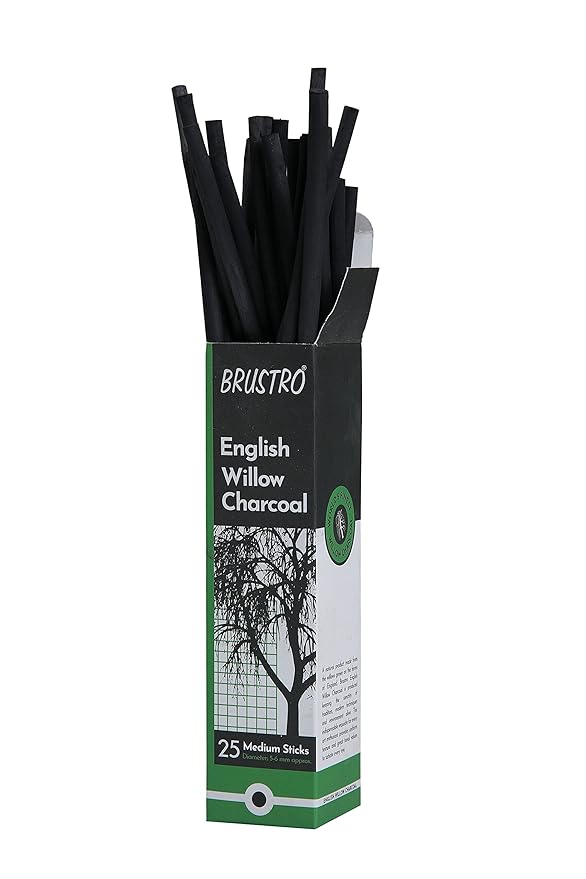 BRUSTRO, Charcoal Stick - English Willow.