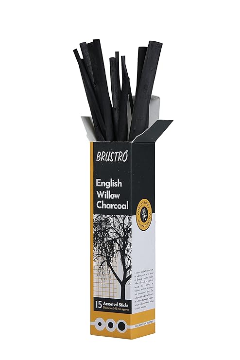 BRUSTRO, Charcoal Stick - English Willow.