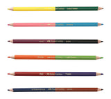 FABER CASTELL, Bi-Colour Pencil | 2 Colours in 1 | Set of 6.