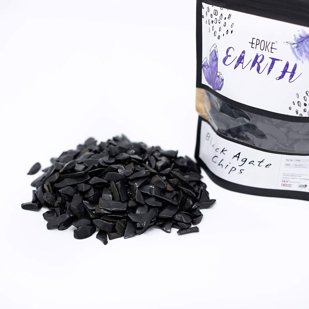 EPOKE, Black Agate Crystals - Earth.
