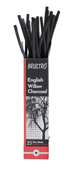 BRUSTRO, Charcoal Stick - English Willow.