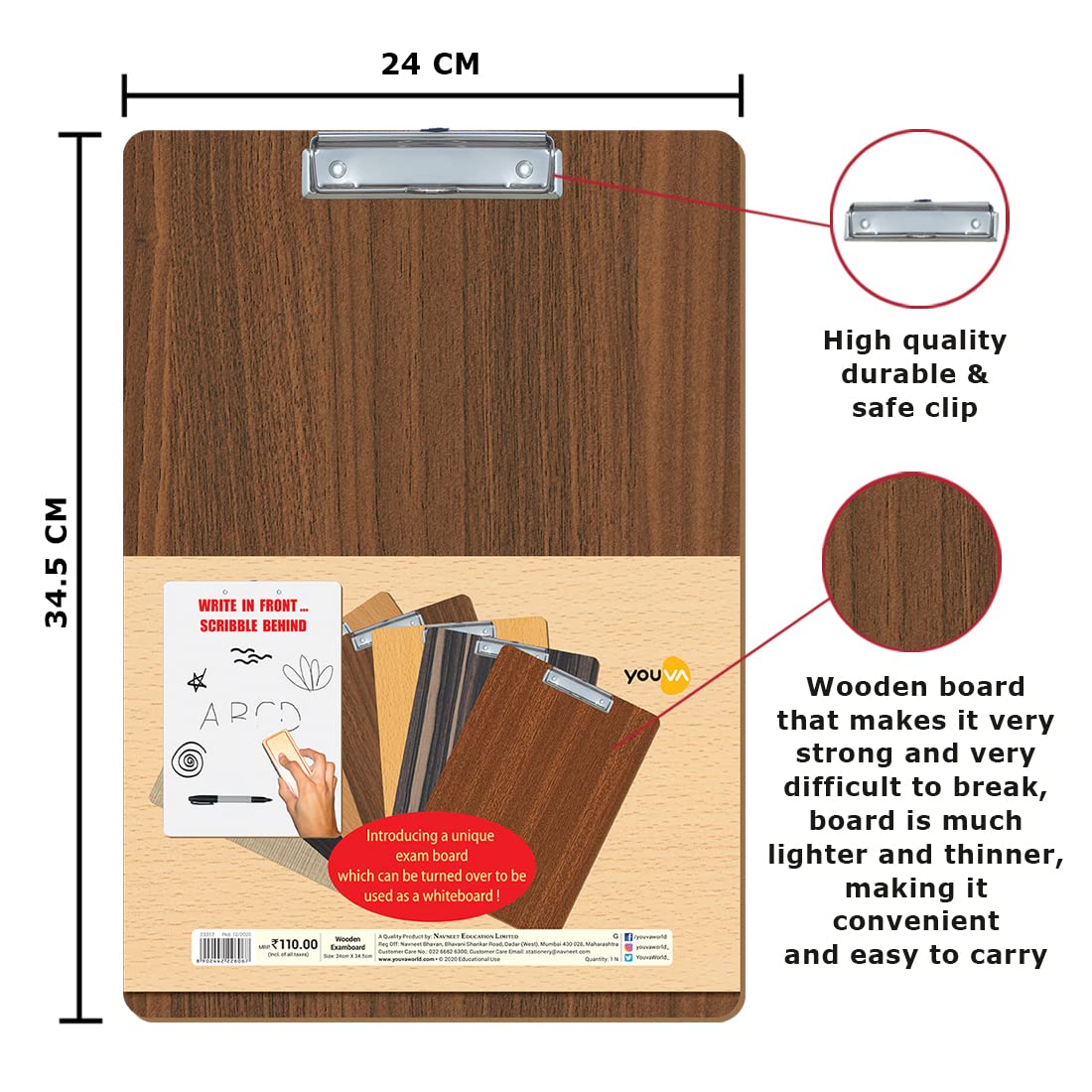 YOUVA, Wooden  - Exam Board.