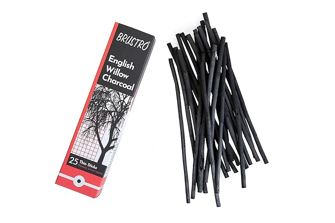 BRUSTRO, Charcoal Stick - English Willow.