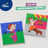 PIDILITE, Art Kit - Fevicreate | Chhota Bheem Series | PAINT BY NUMBER CANVAS.