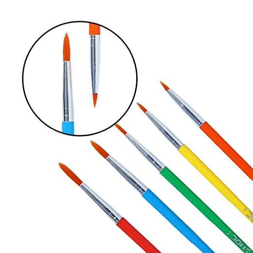 DOMS, Paint Brushes - COLOURMATE | Synthetic ROUND | Set of 5.