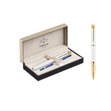 PARKER, Rollerball Pen - ODYSSEY | WHITE | Gold Trim.