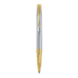 PARKER,  Gift Set - Rollerball Pen + Notebook | ASTER | Shiny Chrome | Gold Trim.