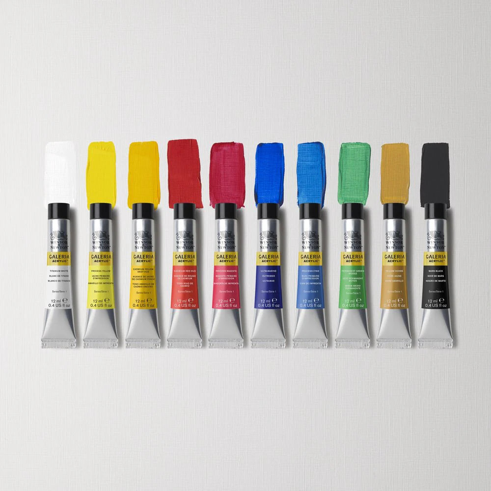 WINSOR & NEWTON, Acrylic Colour - GALERIA | Set of 10 | 12 ml.