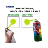 ABRO, Spray Paint - 1002 Fluorescent Yellow | 400 ml.