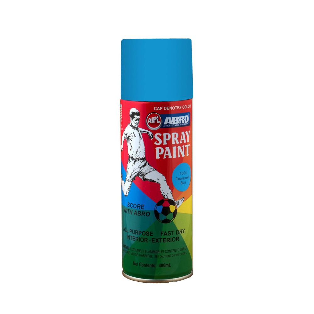 ABRO, Spray Paint - 1004 FLUORESCENT BLUE | 400 ml.