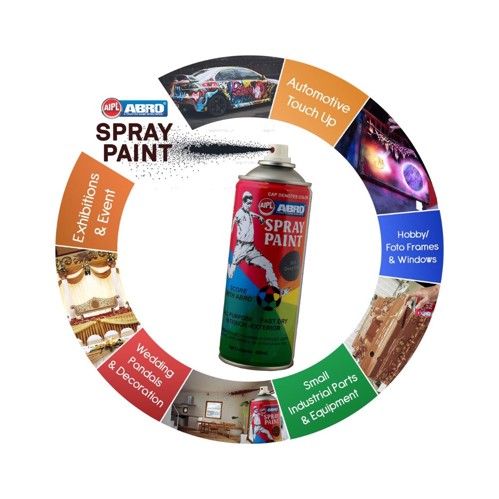 ABRO, Spray Paint - 304 Deep Gray | 400 ml.