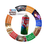 ABRO, Spray Paint - 318 Bright Chrome | 400 ml.