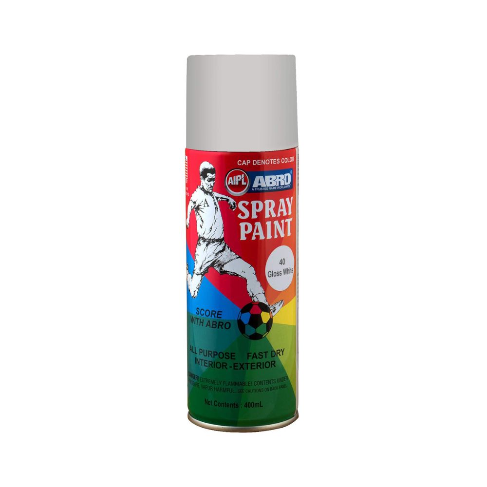 ABRO, Spray Paint - 40 Gloss White | 400 ml.