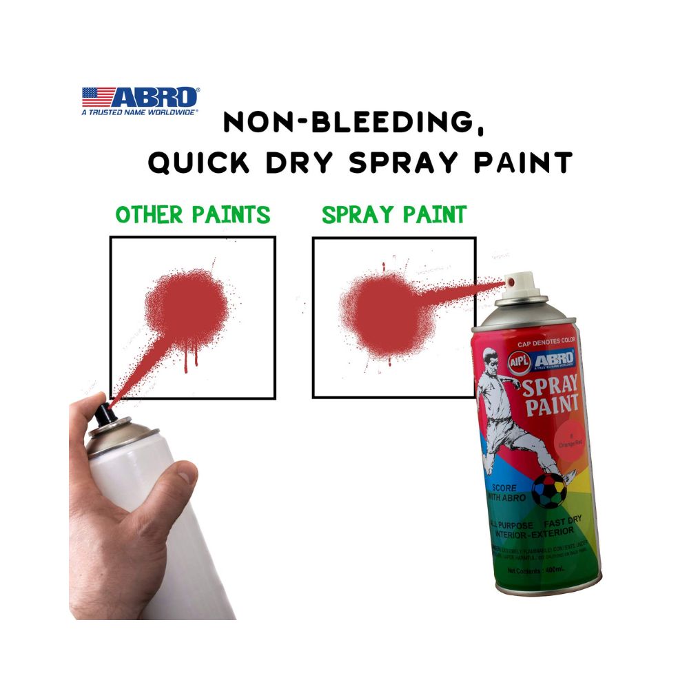 ABRO, Spray Paint - 6 Orange Red | 400 ml.