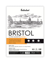 SCHOLAR, Paper Sheets - Bristol | 9 Sheets | 180 gsm.