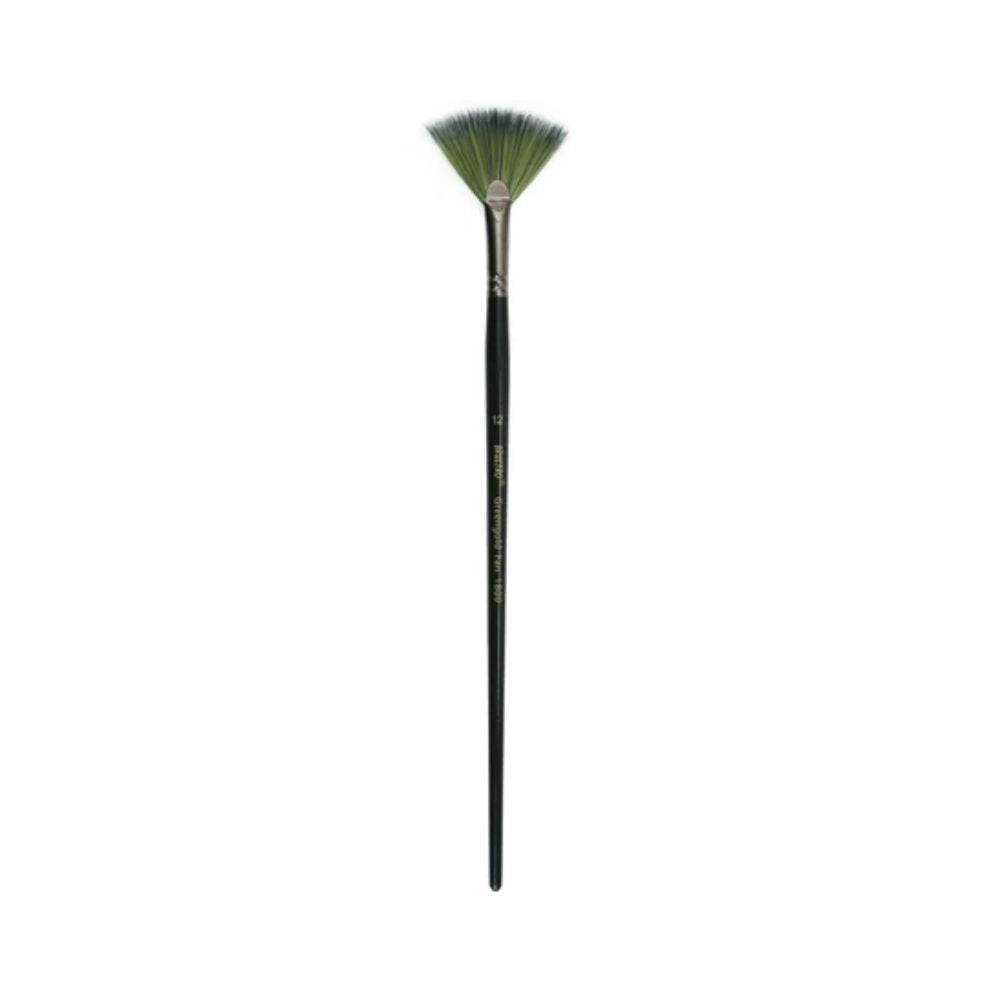 BRUSTRO, Paint Brush - Acrylic Series 1800 Greengold | FAN 12.