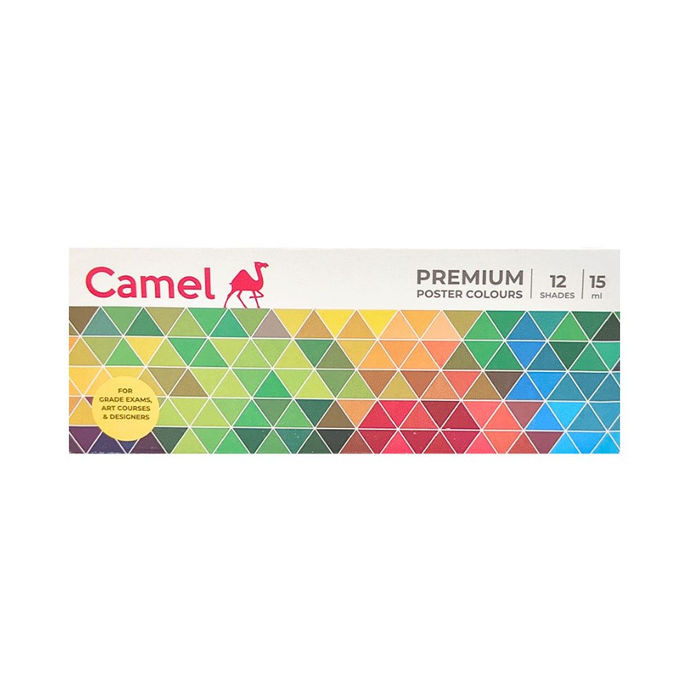 CAMEL, Poster Colour - PREMIUM | Set of 12 | 15 ml.