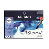 CANSON, Watercolour Paper - Montval A5 | 20 + 8 Sheets | 300gsm.