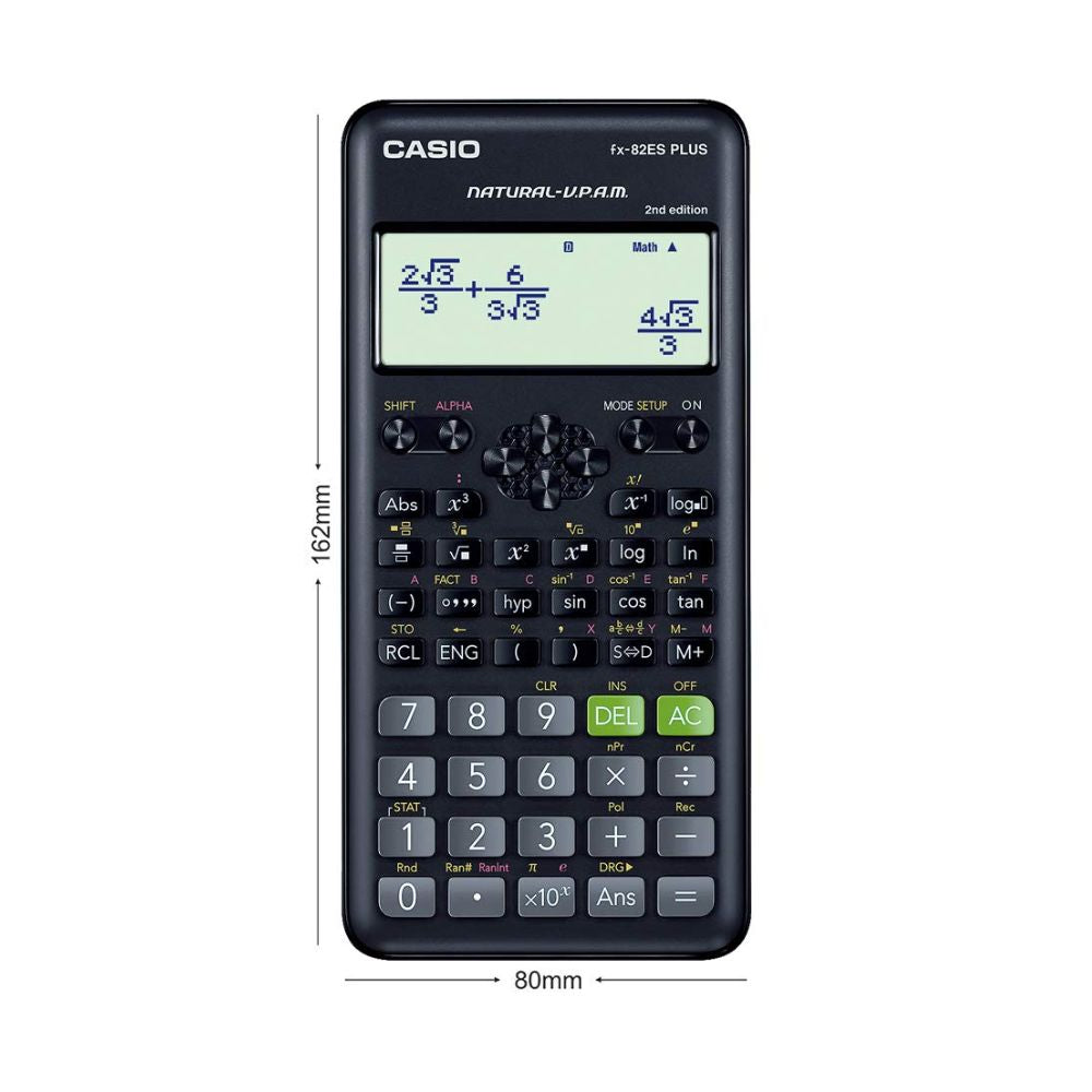 CASIO, Scientific Calculator - NATURAL TEXTBOOK DISPLAY | 252 Functions.