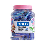DOMS, Erasers - FRAGRANCE TRIANGLE JAR | Set of 50.