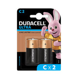 DURACELL, Alkaline Battery - Ultra C 2 | Set of 2.