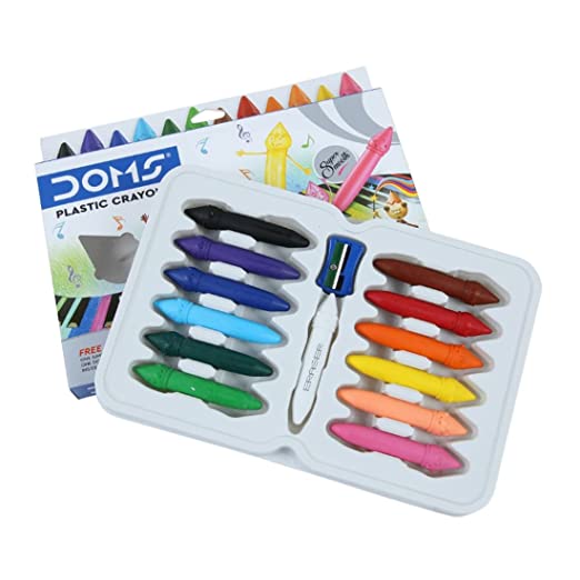 DOMS, Plastic Crayons - DOMMYMATE | Set of 12.