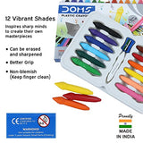 DOMS, Plastic Crayons - DOMMYMATE | Set of 12.