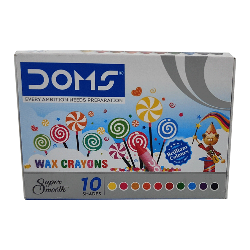 DOMS, Wax Crayons | Set of 10.