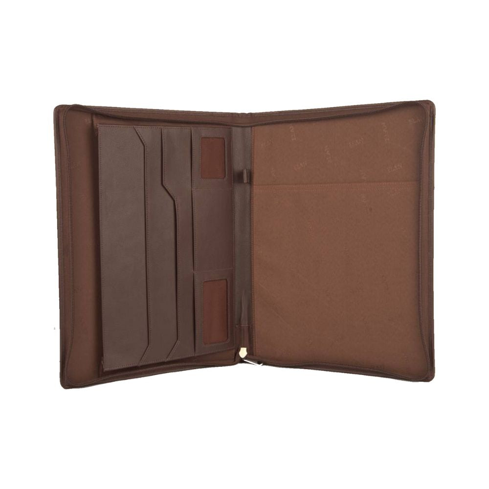 ELAN, Zipper Around Closure Folder | BROWN | A4.