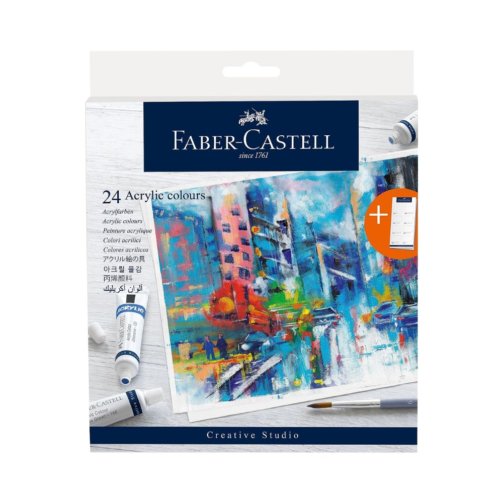 FABER CASTELL, Acrylic Colours | Set of 24.