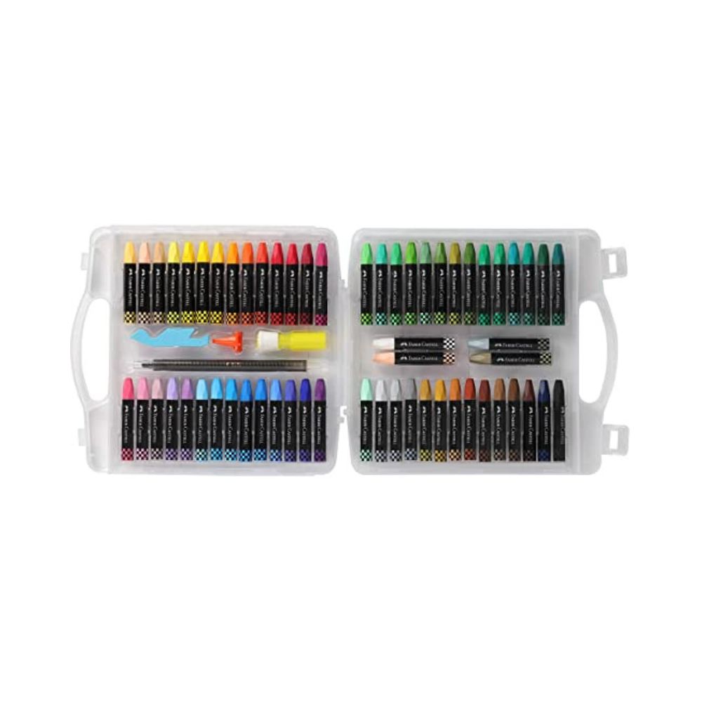 FABER CASTELL, Oil Pastels - PREMIUM HEXAGONAL | Set of 60.