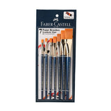 FABER CASTELL, Paint Brush - SYNTHETIC FLAT | Set of 7.